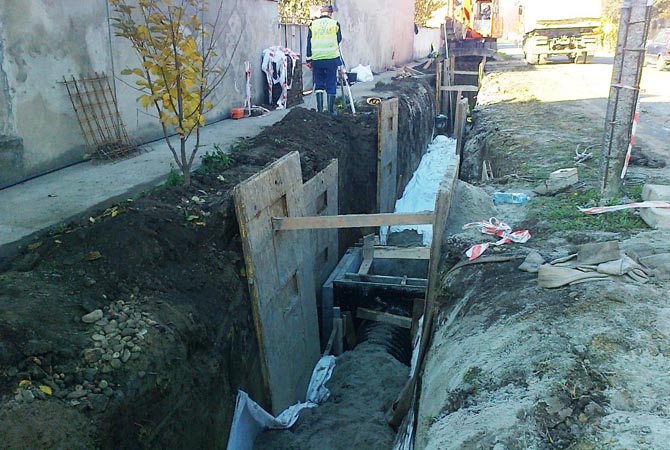Esővizes elvezetők a Petar Drapšin utcában 2015. november 10.